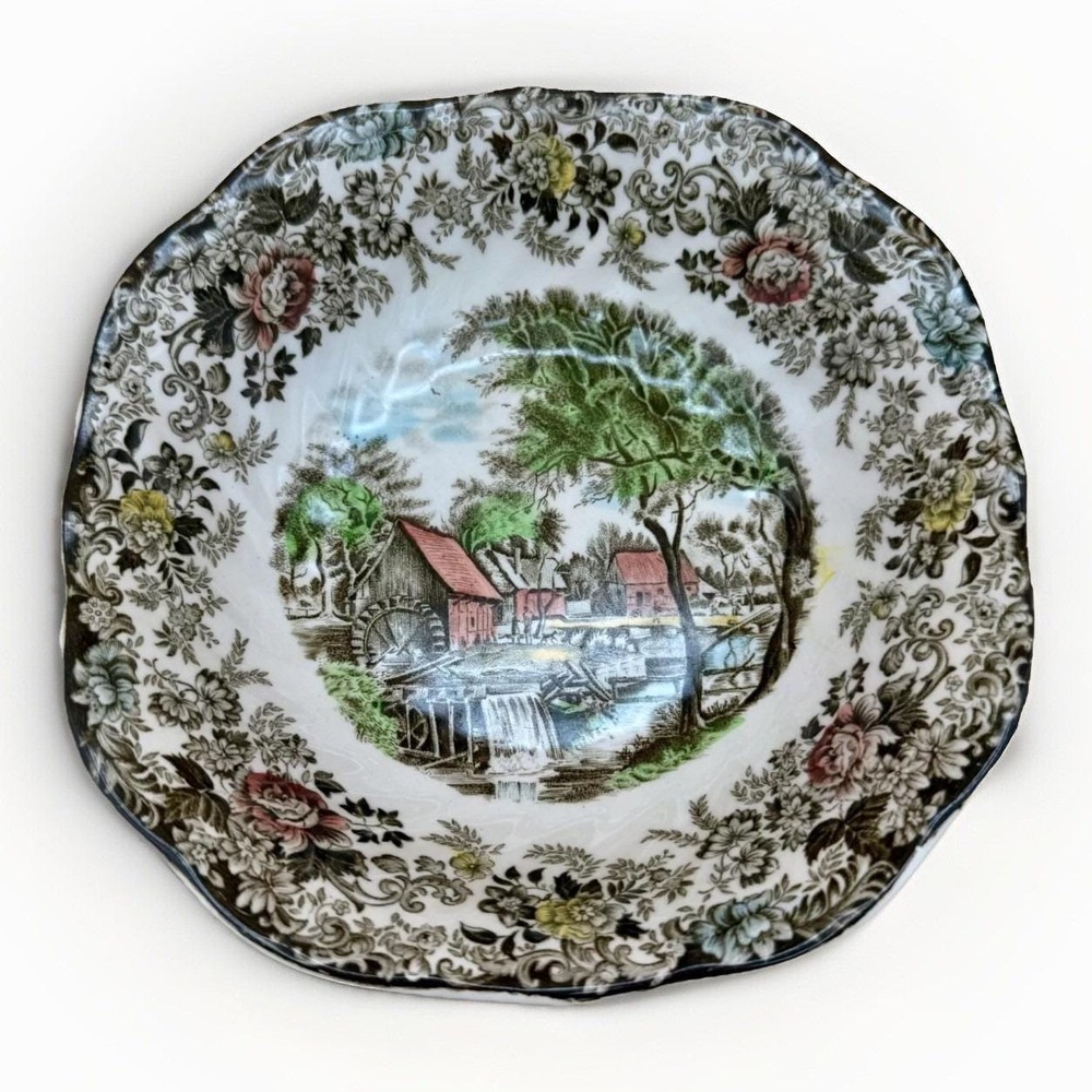 Johnson Brother's Mill Stream Soup, Salad or Fruit Bowl EUC ~ Made in England 7" - Picture 2 of 5